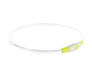 Hund - Trixie USB Flash Light Ring S–M: 40 cm/ø 8 mm Green - TX12660