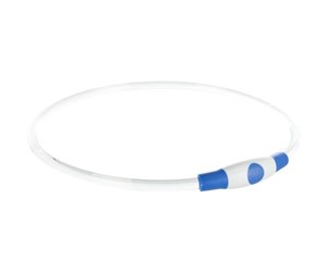 Hund - Trixie USB Flash Light Ring S–M: 40 cm/ø 8 mm Blue - TX12664