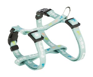 Hund - Trixie Junior Puppy H-Harness with Lead 23–34 cm/8 mm 2 m mint - TX15345