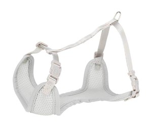 Hund - Trixie Junior Puppy Soft Harness with Lead M-L: 36-50cm/10mm 2m. light grey - TX15570