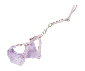 Hund - Trixie Junior Puppy Soft Harness with Lead M-L: 36-50cm/10mm 2m. light lilac - TX15574