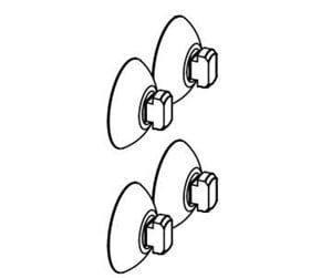 Fisk - AQUAEL Sugekopp 4stk Fan mini/micro - 932389