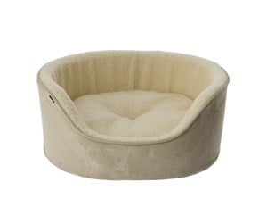 Hund - Dogman Seng m høy kant Sherpa Beige S - 805081