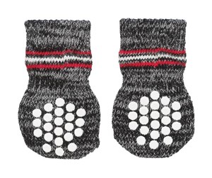 Hund - Trixie Dog Socks grey XXS-XS (2 pcs.) non-slip - TX19500