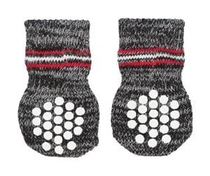 Hund - Trixie Dog Socks Grey XS-S (2 pcs.) non-slip - TX19501