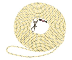 Hund - Trixie Junior Puppy Tracking Lead round XXS-XS: 4 m/ø 4 mm yellow - TX19931