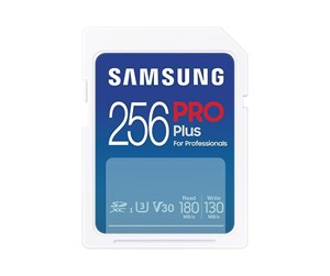 Minnekort - Samsung PRO Plus SD - 180MB/s - 256GB - MB-SD256S/EU