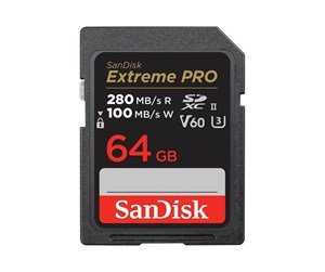 Minnekort - SanDisk Extreme Pro - SD - 280MB/s - 64GB - SDSDXEP-064G-GN4IN