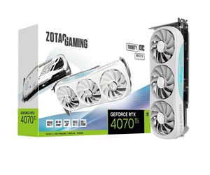 Grafikkort - ZOTAC GeForce RTX 4070 Ti Trinity OC White - 12GB GDDR6X RAM - Grafikkort - ZT-D40710Q-10P