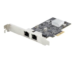 Nettverksadapter - StarTech.com 2-Port 2.5Gbps NBASE-T PCIe Network Card Intel I225-V Dual-Port Computer Network Card Multi-Gigabit NIC PCI Express Server LAN Card Desktop Ethernet Interface - PR22GI-NETWORK-CARD