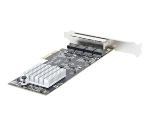 Nettverksadapter - StarTech.com 4-Port 2.5Gbps NBASE-T PCIe Network Card Intel I225-V Chip Quad Port Computer Network Card Multi-Gigabit NIC PCI Express Server LAN Card - PR42GI-NETWORK-CARD