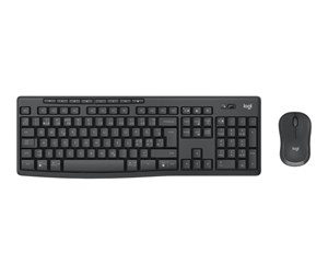 Tastatur - Logitech MK370 Combo for Business - keyboard and mouse set - QWERTY - Nordic (Danish/Finnish/Norwegian/Swedish) - graphite - Tastatur & Mussett - Nordisk - Svart - 920-012072