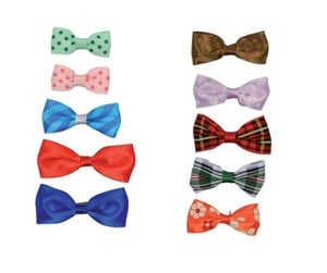 Hund - Trixie 10 Dog Hair Bows Assorted Colours - TX2296