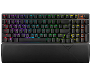 Tastatur - ASUS ROG Strix Scope II 96 Wireless - Gamingtastatur - Nordisk - Svart - 90MP037A-BKNA01