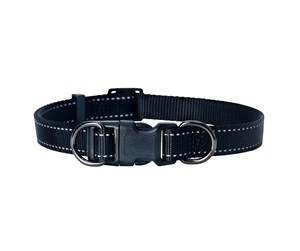 Hund - Dogman Just. halsb Iris svart 22-35cm - 123000