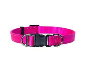 Hund - Dogman Just. halsb Iris rosa 22-35cm - 123016