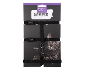 Katt - Dogman Kattesele-set Findus Svart - 225220