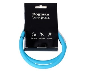 Hund - Dogman Flashing LED Collar Turquoise - 260618