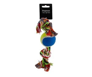 Hund - Dogman Tauleke med tennisball 30 cm - 325144