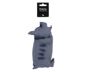 Hund - Dogman Hundeleke Latex Gris Grå 23cm - 333669