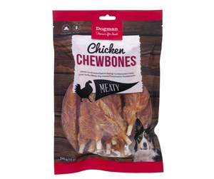 Hund - Dogman Chicken Chewbones 240g/12st - 310433