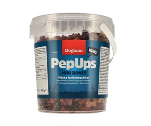 Hund - Dogman Pep Ups Mini Bones 450g - 472525