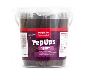 Hund - Dogman PepUps Strips Med lammesmak 500g - 472518