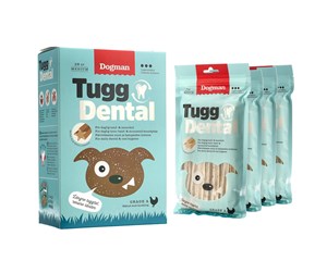 Hund - Dogman Tugg Dental med kyckling M 28p - 320262