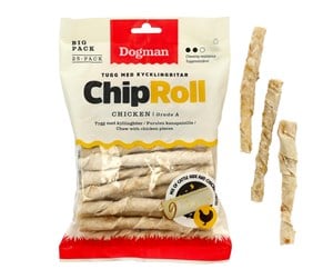 Hund - Dogman Chicken Chip Roll 25p - 320219