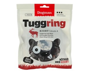 Hund - Dogman Hundegodbiter Tyggering Presset Hjort 160g - 310446