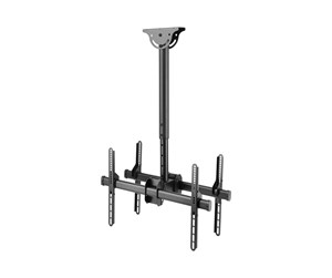 Veggmontering, AV-braketter & AV-møbler - Deltaco Office ARM-0403 mounting kit - back-to-back telescopic - for 2 flat panels - black 45 kg 70" 200 x 200 mm - ARM-0403