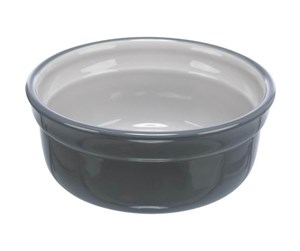 Hund - Trixie Bowl ceramic 0.25 l/ø 13 cm grey/light grey - TX24410