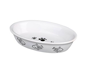 Katt - Trixie Ceramic Bowl for Cats 0.2 l/15 × 10 cm assorted colours - TX24495