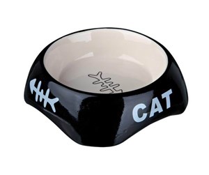 Katt - Trixie Ceramic Bowl 0.2 l/ø 13 cm assorted colours - TX24498