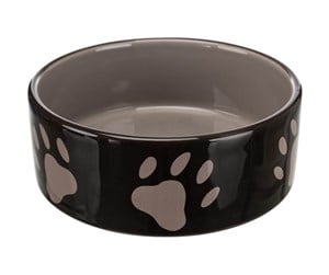 Hund - Trixie Ceramic Bowl w/ paws 0.8 l/ø 16cm - TX24532