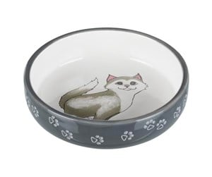 Katt - Trixie Ceramic bowl 0.3 l/ø 15 cm grey - TX24784