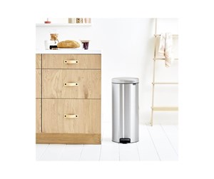 Rengjøring - brabantia newIcon - rubbish bin - 30 L - matt steel - 11 43 80