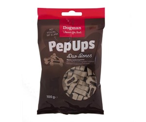 Hund - Dogman Pep Ups Duo Bones 100g - 479537