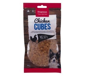 Hund - Dogman Chicken Cubes 80g - 310423