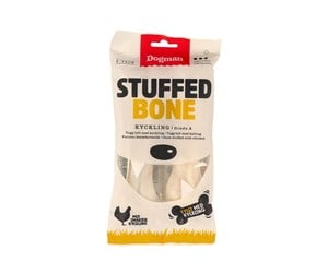 Hund - Dogman Chicken stuffed bone 2-p M - 315081