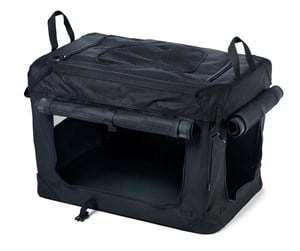 Hund - Dogman Pet Canvas Crate Milou Black 60x42x42cm - 375601