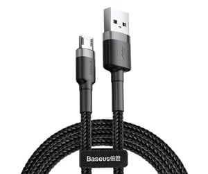 USB - Baseus Cafule Micro USB cable 1.5A 2m (Gray + Black - CAMKLF-CG1