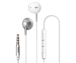 Hodetelefoner - Baseus Encok H06 Earphones - Silver - NGH06-0S