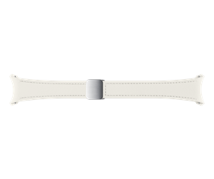 Smartklokke - Tilbehør - Samsung Galaxy Watch6 D-Buckle Hybrid Eco-Leather Band (Slim S/M) - Cream - ET-SHR93SUEGEU