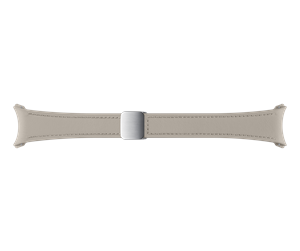 Smartklokke - Tilbehør - Samsung Galaxy Watch6 D-Buckle Hybrid Eco-Leather Band (Slim S/M) - Etoupe - ET-SHR93SAEGEU