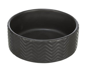 Hund - Trixie Ceramic Bowl dog 0.4 l/ø 13 cm black - TX25020