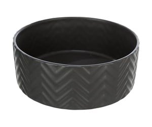 Hund - Trixie Ceramic Bowl dog 1.6 l/ø 20 cm black - TX25022