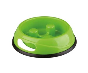 Hund - Trixie Slow Feeding Plastic Bowl 0.9/ø 23 cm assorted colours - TX25032