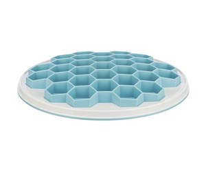 Hund - Trixie Slow Feeding Food Plate Hive ø 30 cm. grey/blue - TX25039