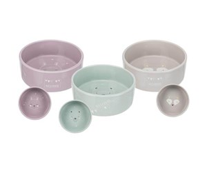 Hund - Trixie Junior Ceramic Bowl 0.3 l/ø 12 cm assorted colours - TX25126